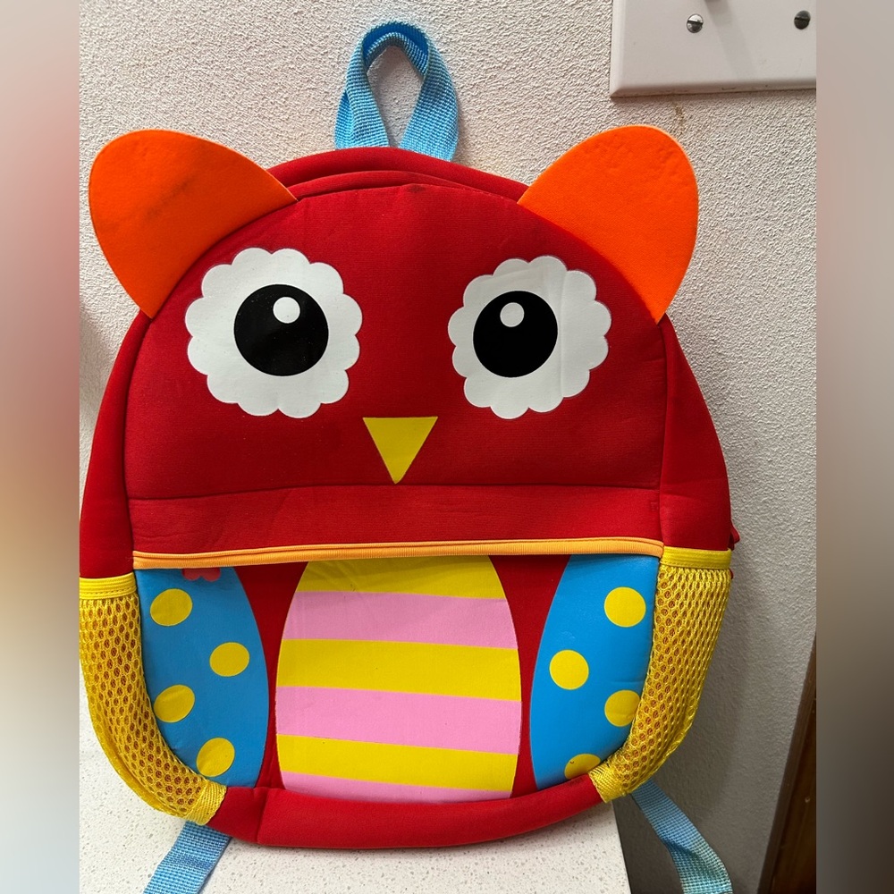 🦋 Colorful Owl small Backpack - perfect for preschool aged kids!
